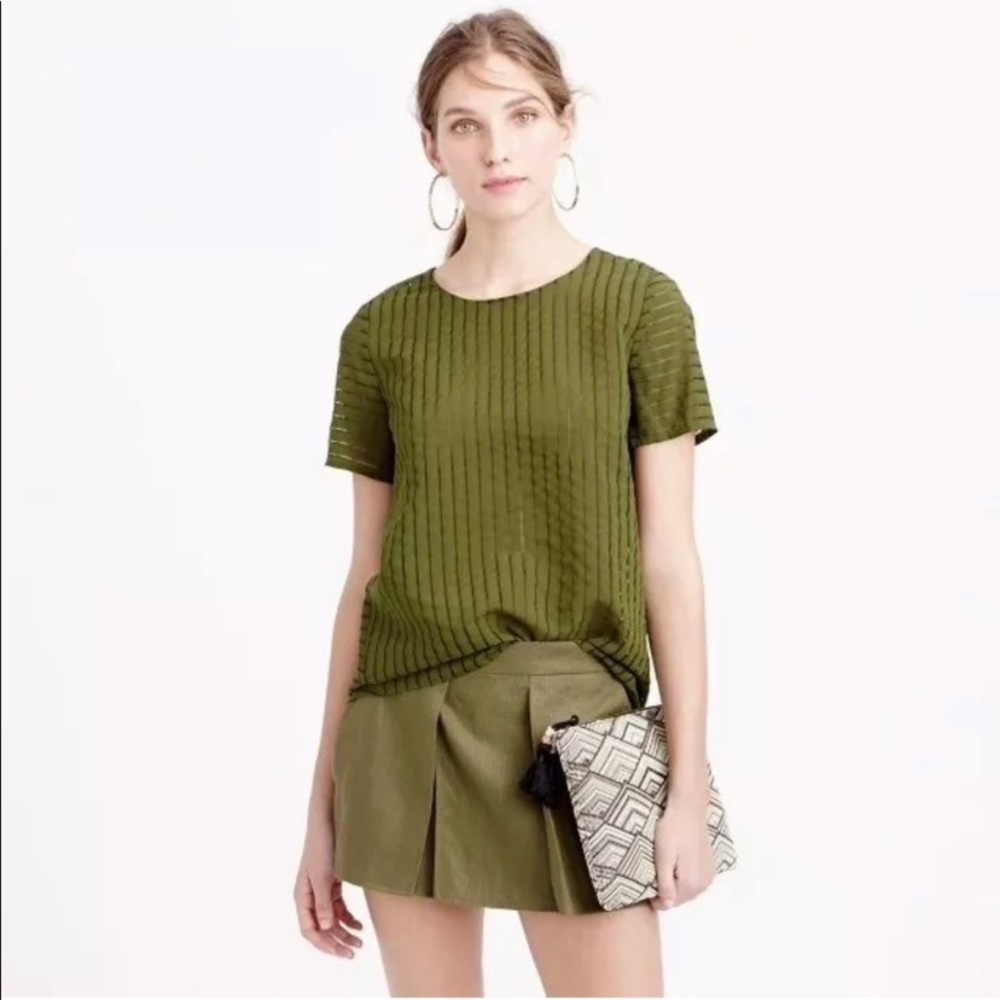 JCrew Shadow striped top